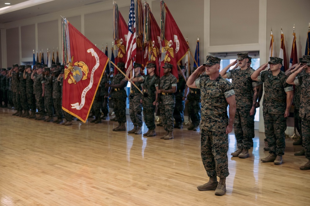 6th Marine Regiment Change of Command Ceremony