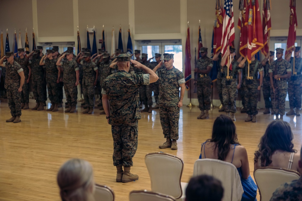 6th Marine Regiment Change of Command Ceremony
