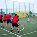 USCGC Midgett (WMSL 757) participates in a sports event with Korea Coast Guard on Jeju Island, South Korea