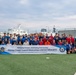USCGC Midgett (WMSL 757) participates in a sports event with Korea Coast Guard on Jeju Island, South Korea