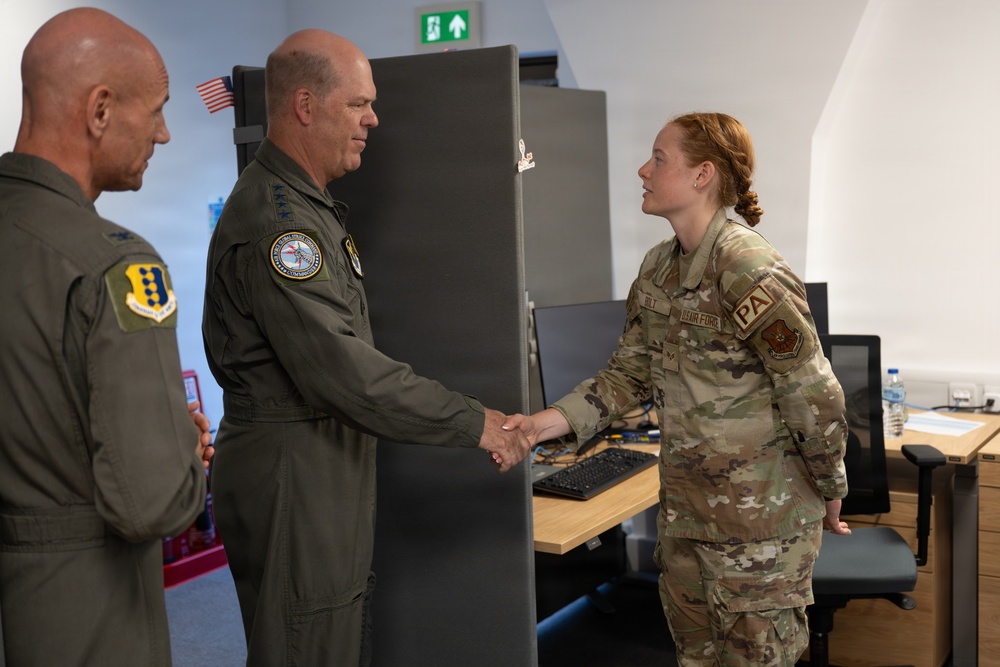 AFGSC Command Team visits European theater