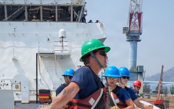 USCGC Midgett moors in the Philippines in preparation of Balikatan 2026