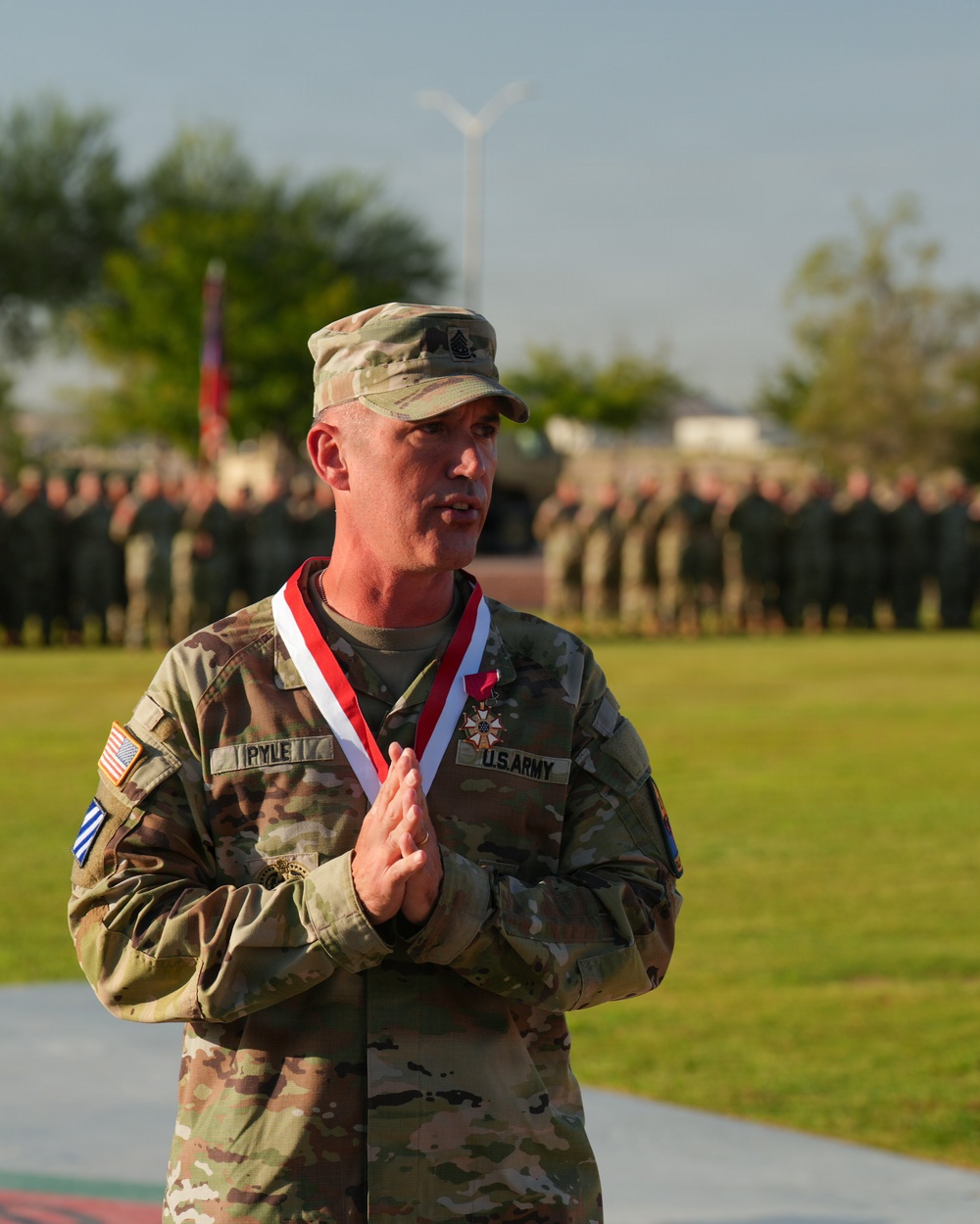 Bulldog Brigade change of responsibility ceremony