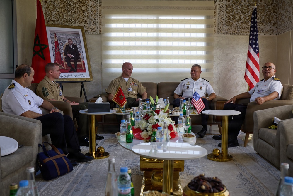 MARFOREUR/AF Commander meets with Royal Moroccan Navy leadership in Tangier