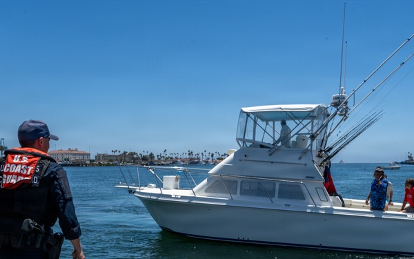 Coast Guard Station Los Angeles-Long Beach crews patrol Los Angeles’s West Harbor safe for FIFA World Cup watch party
