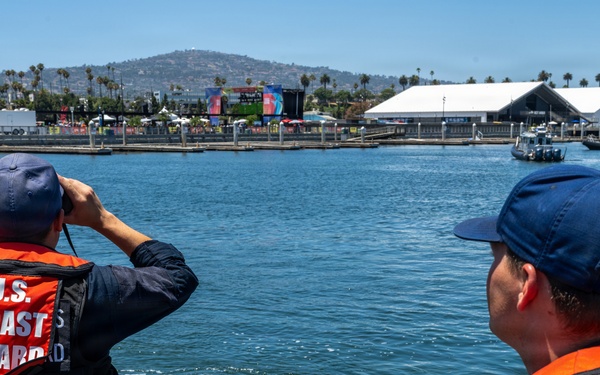 Coast Guard Station Los Angeles-Long Beach crews patrol Los Angeles’s West Harbor safe for FIFA World Cup watch party