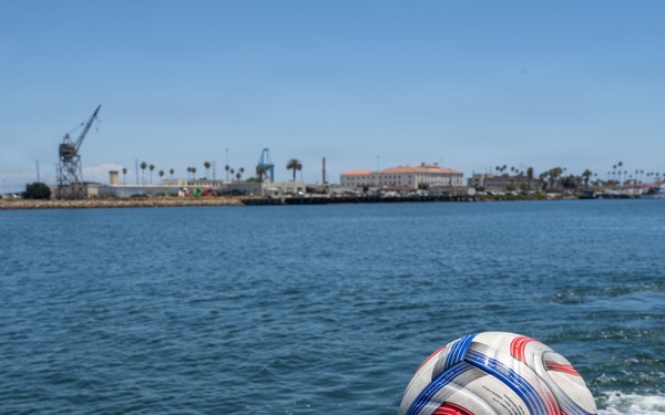 Coast Guard Station Los Angeles-Long Beach crews patrol Los Angeles’s West Harbor safe for FIFA World Cup watch party