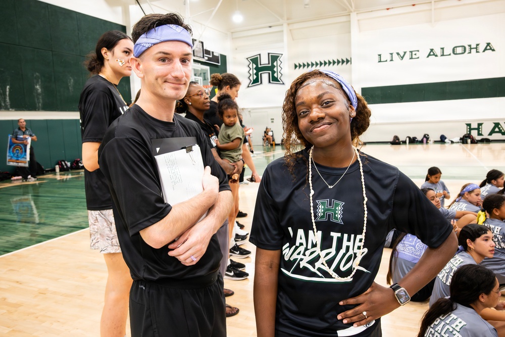 94th Army Air and Missile Defense Command Soldiers lend a hand during the Youth Impact program finale