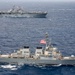Partner nations participate in group sail lead by the USS Theodore Roosevelt during RIMPAC 26