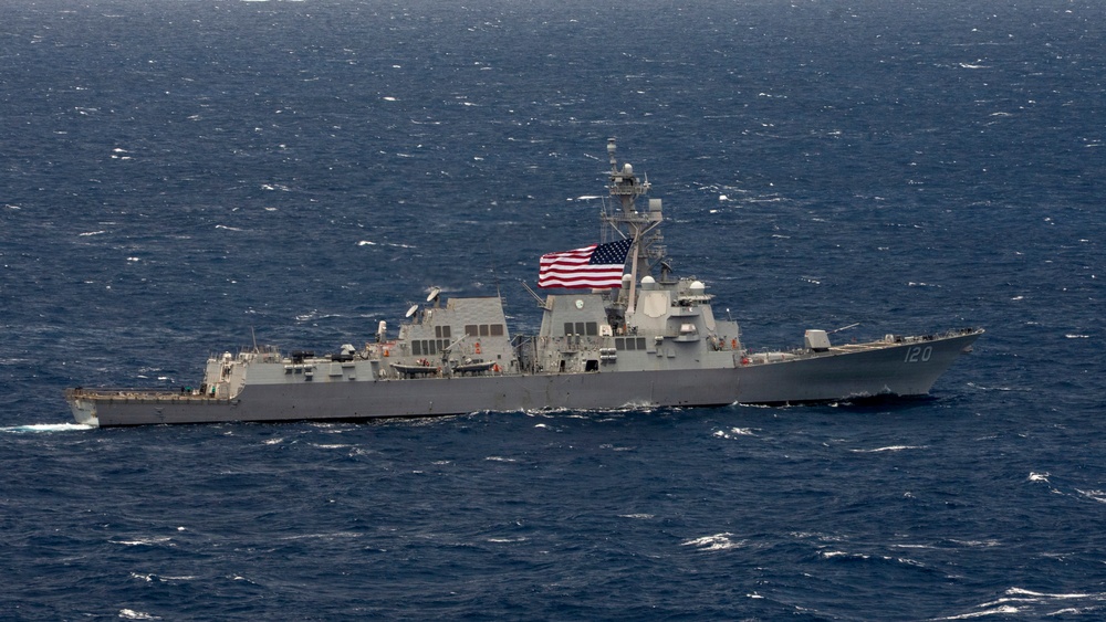 Partner nations participate in group sail lead by the USS Theodore Roosevelt during RIMPAC 26