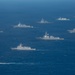 Partner nations participate in group sail lead by the USS Theodore Roosevelt during RIMPAC 26