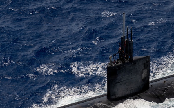 USS Theodore Roosevelt leads group sail during RIMPAC 2026