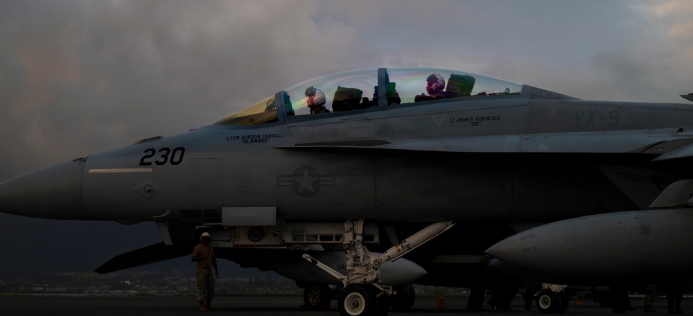 U.S. Navy launches F/A-18F Super Hornets for sinking exercise during RIMPAC 2026