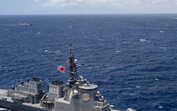 USS Theodore Roosevelt leads group sail during RIMPAC 2026