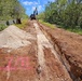 Trenching progress
