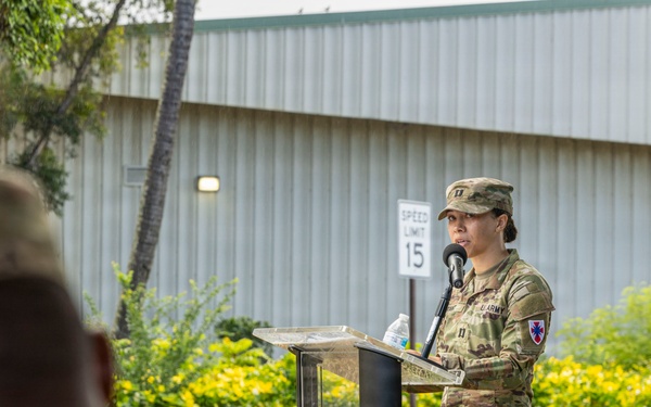 8th Special Troops Battalion, Headquarters and Headquarters Company Change of Command ceremony