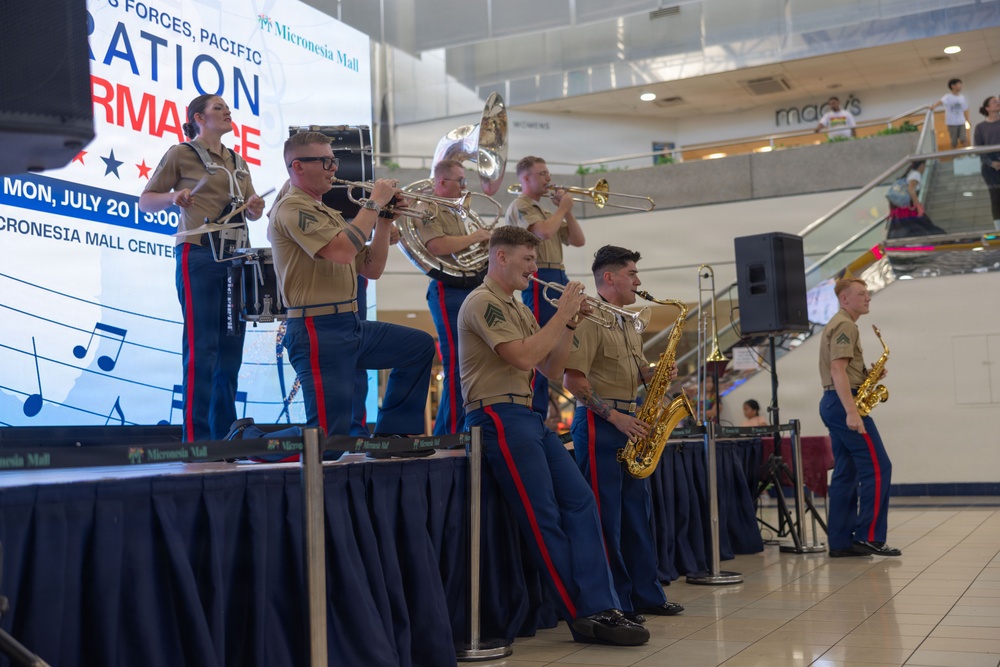 MARFORPAC Marines perform for the 82nd Liberation Day anniversary