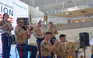 MARFORPAC Marines perform for the 82nd Liberation Day anniversary