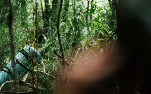 Royal New Zealand Navy EOD technicians participate in dismounted response drill