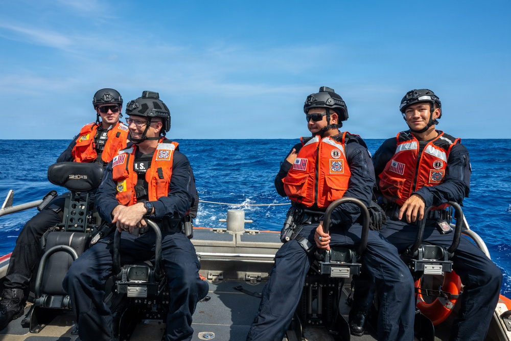 U.S. Coast Guard sails during RIMPAC 26
