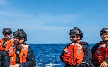 U.S. Coast Guard sails during RIMPAC 26