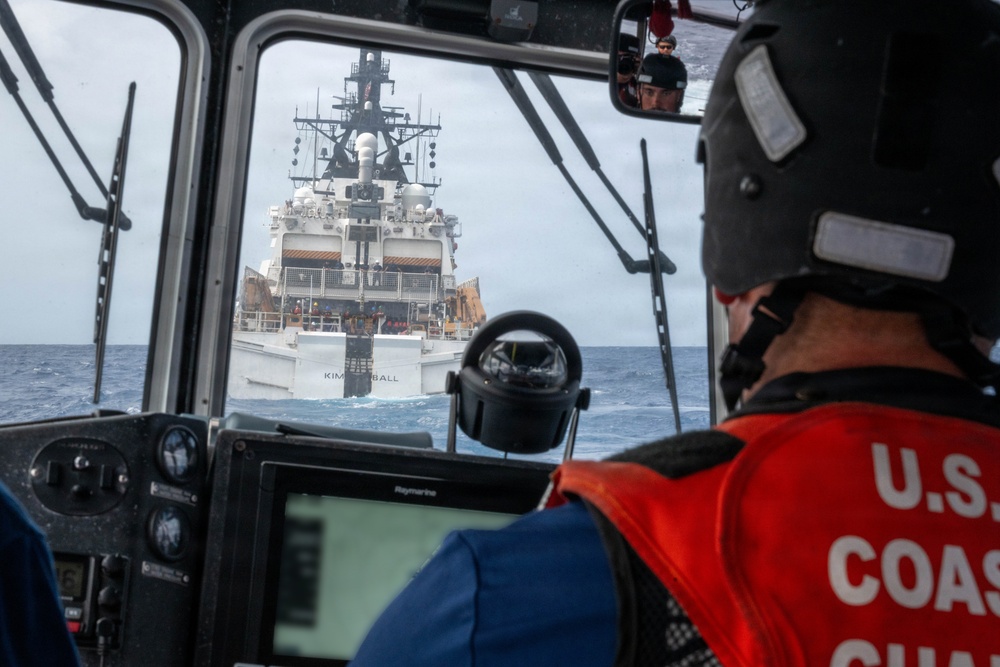 U.S. Coast Guard trains during RIMPAC 2026