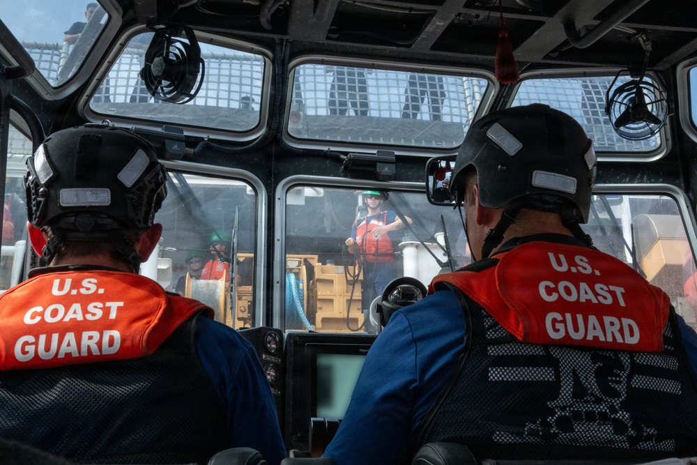 U.S. Coast Guard trains during RIMPAC 2026
