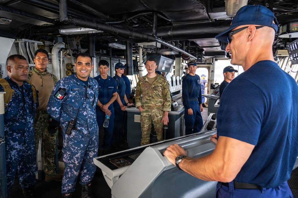 U.S. Coast Guard trains during RIMPAC 2026