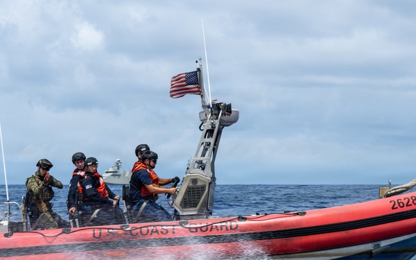 U.S. Coast Guard trains during RIMPAC 2026