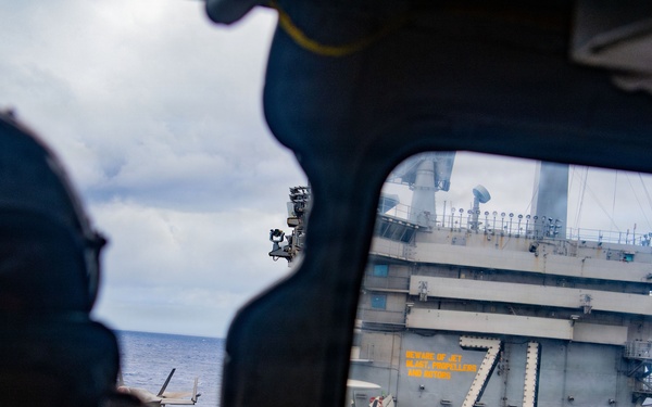 Partner nations participate in group sail lead by the USS Theodore Roosevelt during RIMPAC 26