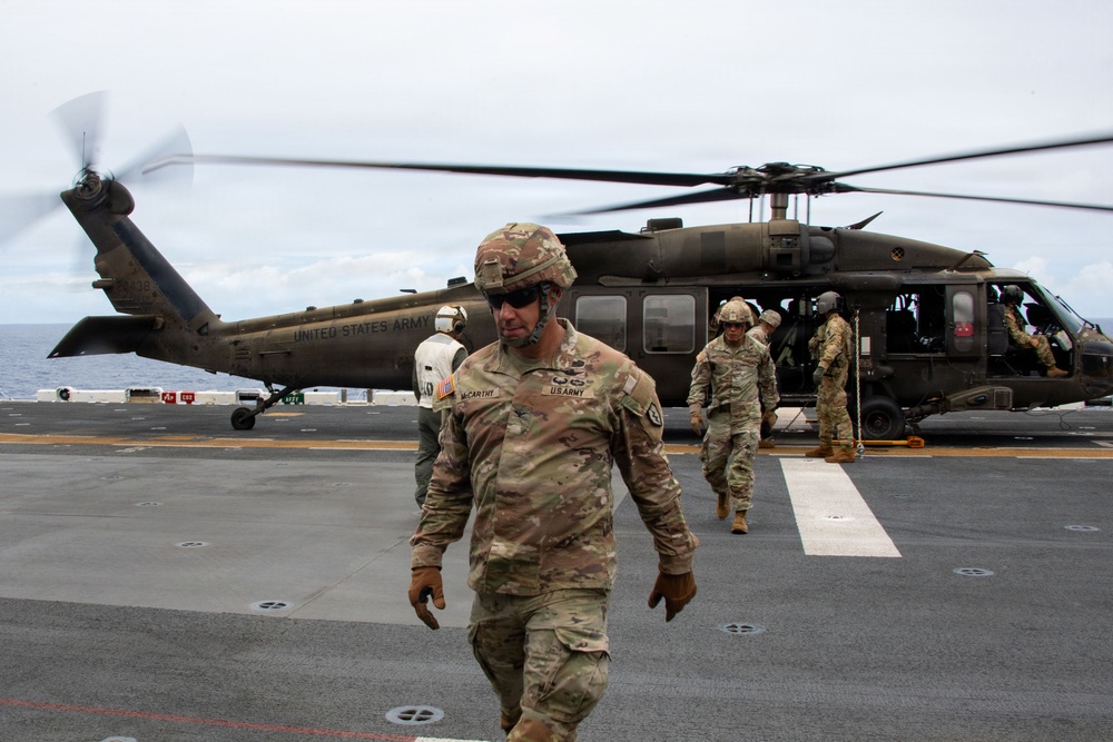 25th CAB Tours USS Essex during RIMPAC 2026