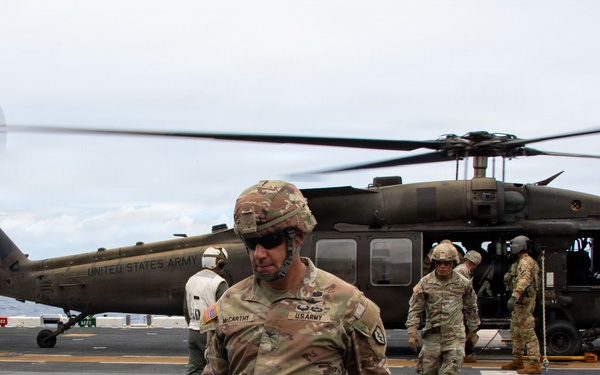 25th CAB Tours USS Essex