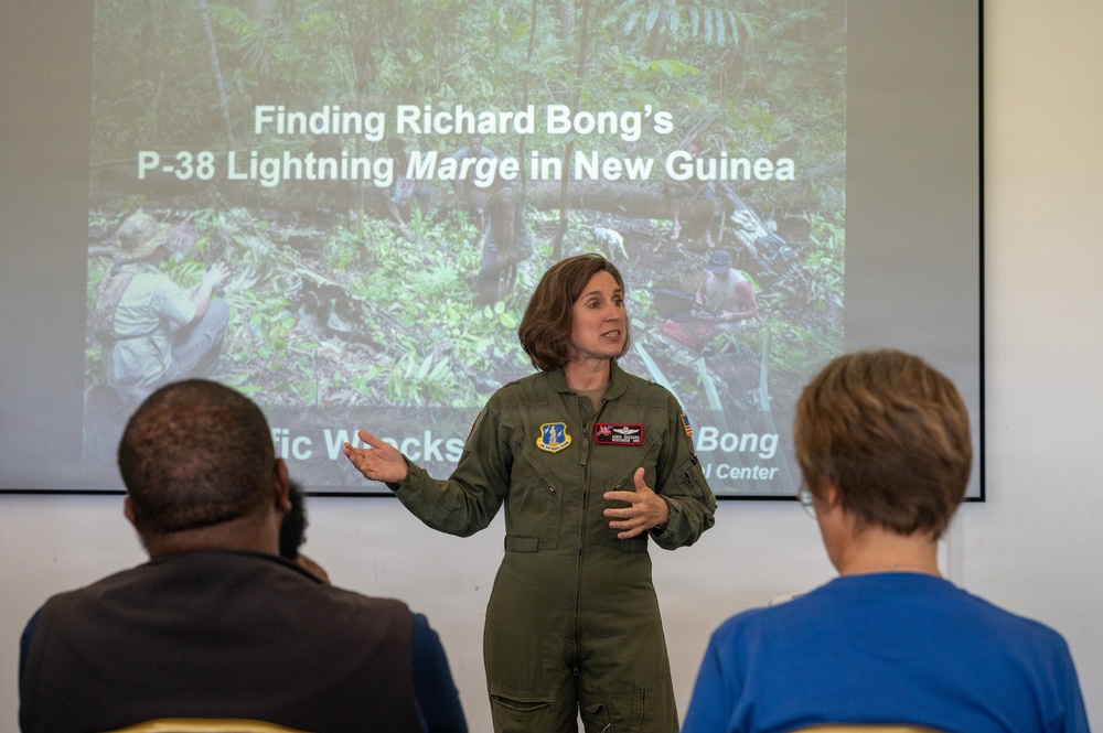 Mission Marge brings legacy of America’s ‘Ace of Aces’ to Guam Airmen