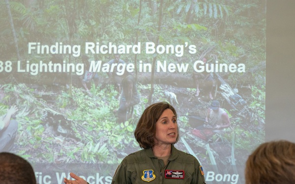 Mission Marge brings legacy of America’s ‘Ace of Aces’ to Guam Airmen
