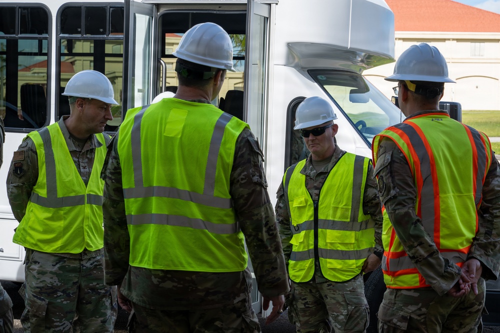 PACAF A4 assesses Andersen dormitory renovations, logistics warehouses