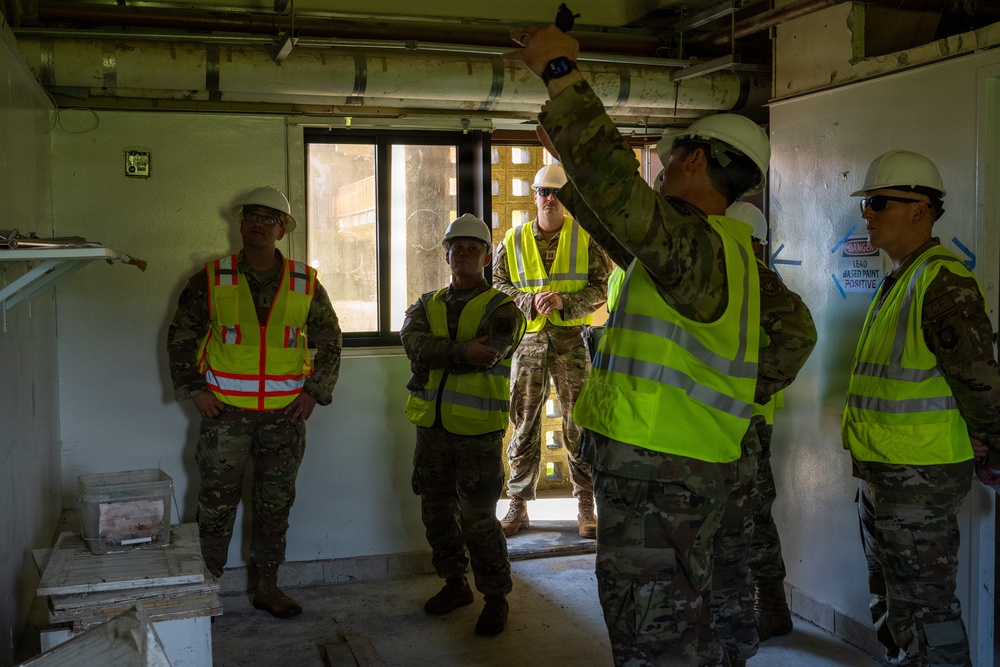 PACAF A4 assesses Andersen dormitory renovations, logistics warehouses