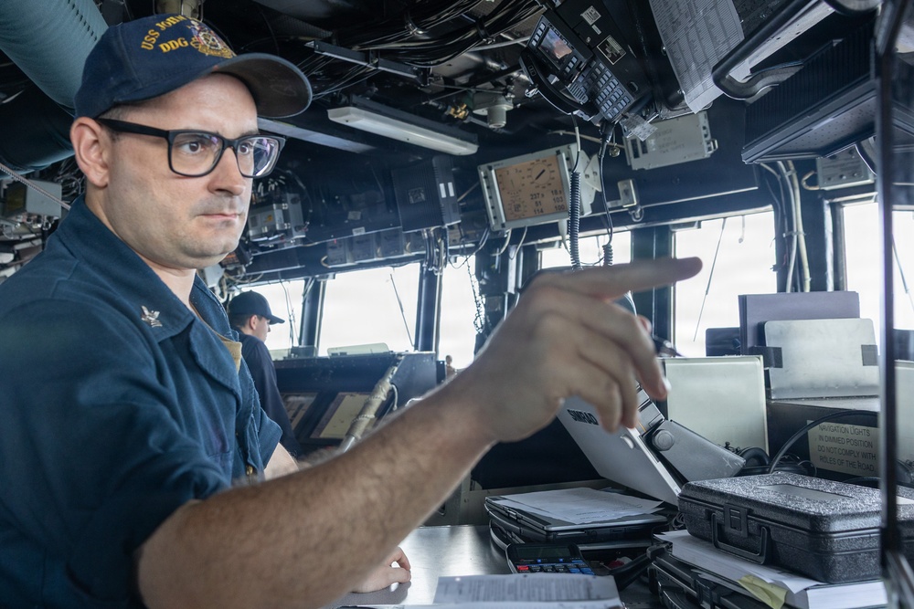 USS John Paul Jones (DDG 53) conducts routine operations while deployed
