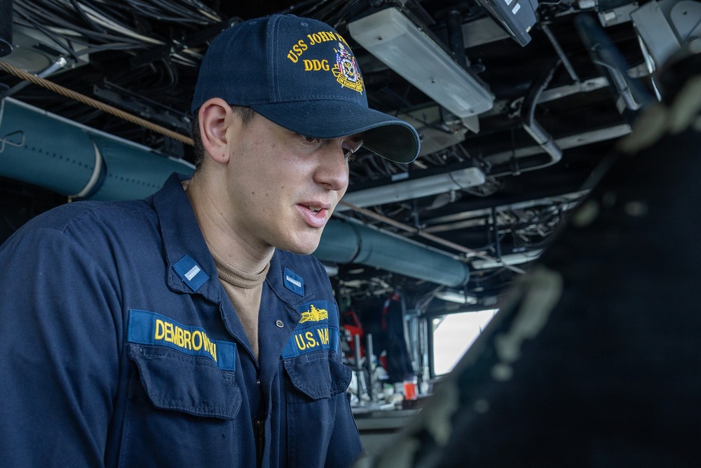 USS John Paul Jones (DDG 53) conducts routine operations while deployed