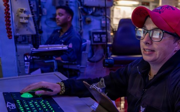 Engineers aboard USS Gonzalez