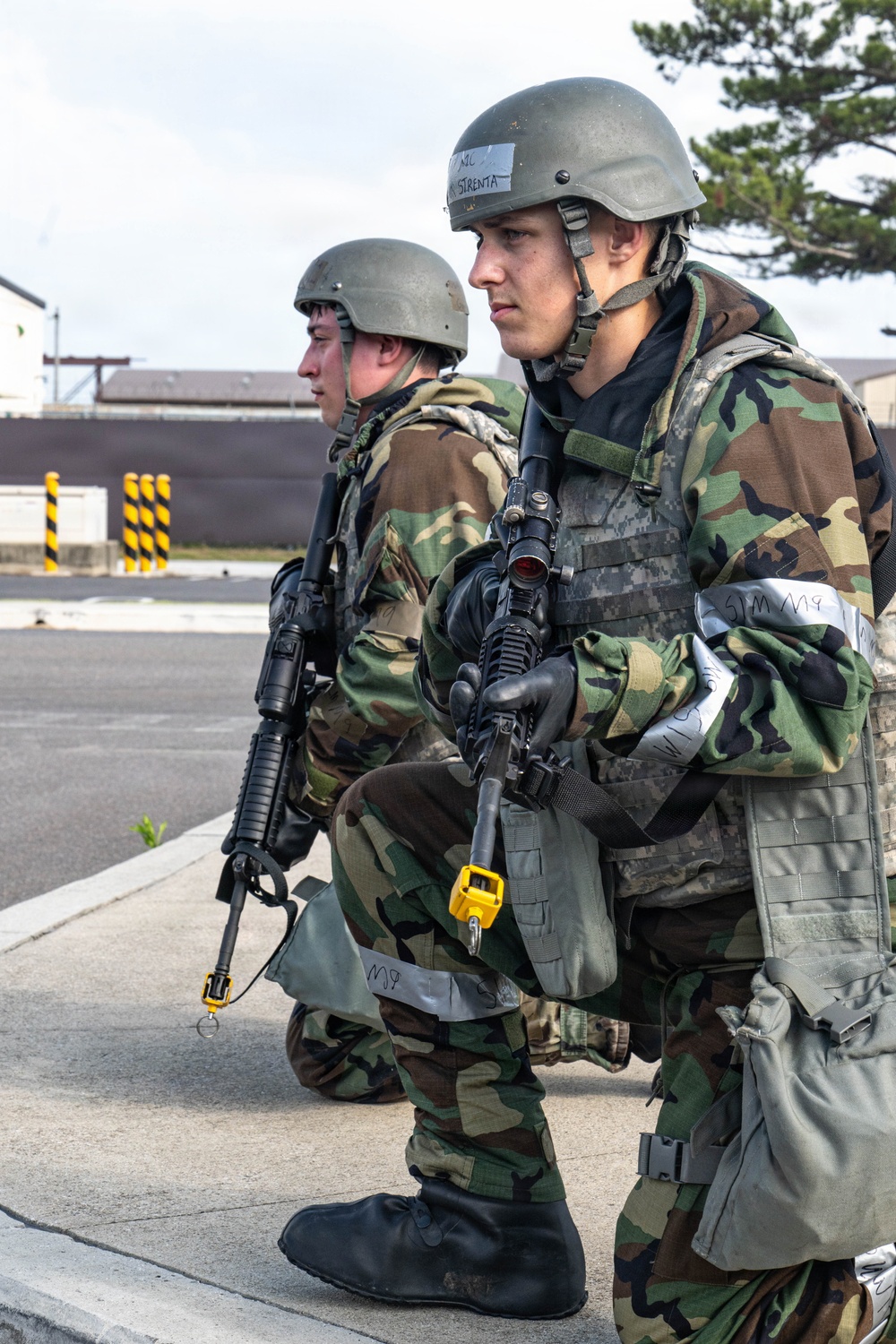 Wolf Pack Security Forces &amp; Fire Department respond to simulated base fire