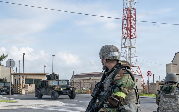 Wolf Pack Security Forces &amp; Fire Department respond to simulated base fire