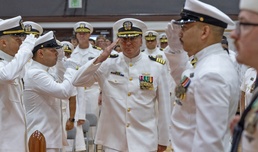 Capt. Joshua A. Miller Relieves Capt. Torrin W. Velazquez as USNMRTC Yokosuka Commanding Officer