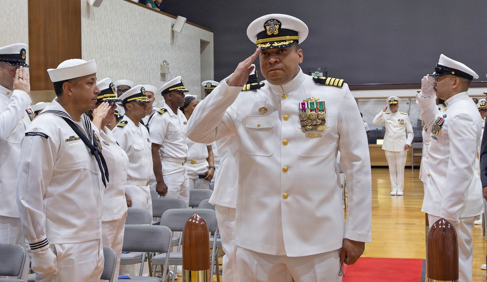 Capt. Joshua A. Miller Relieves Capt. Torrin W. Velazquez as USNMRTC Yokosuka Commanding Officer