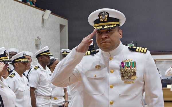 Capt. Joshua A. Miller Relieves Capt. Torrin W. Velazquez as USNMRTC Yokosuka Commanding Officer