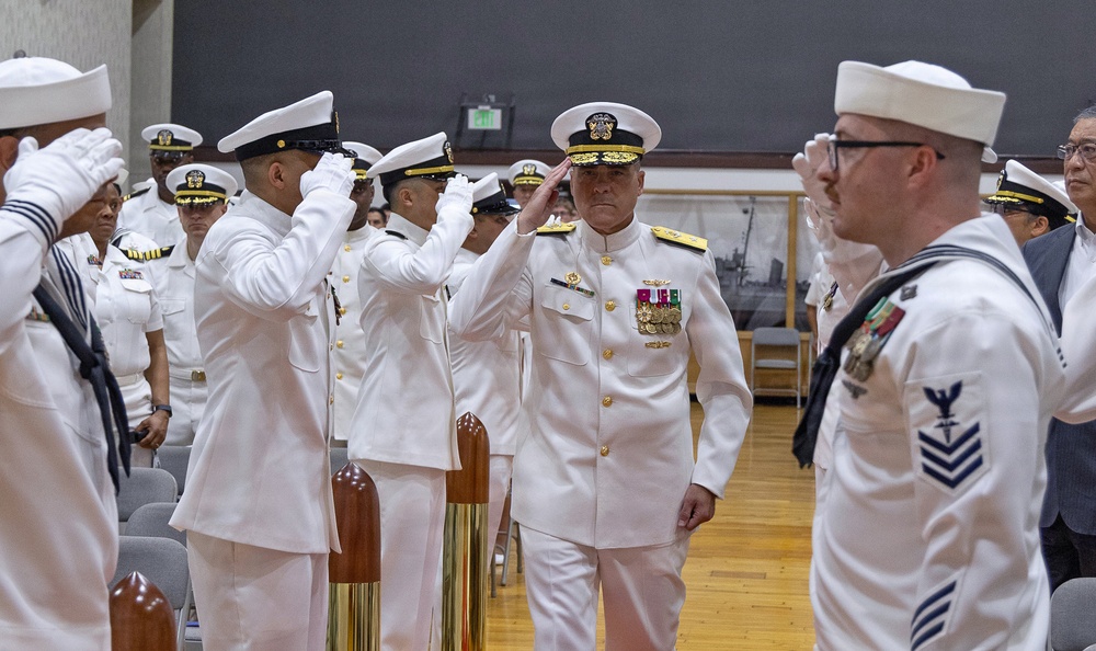 Capt. Joshua A. Miller Relieves Capt. Torrin W. Velazquez as USNMRTC Yokosuka Commanding Officer