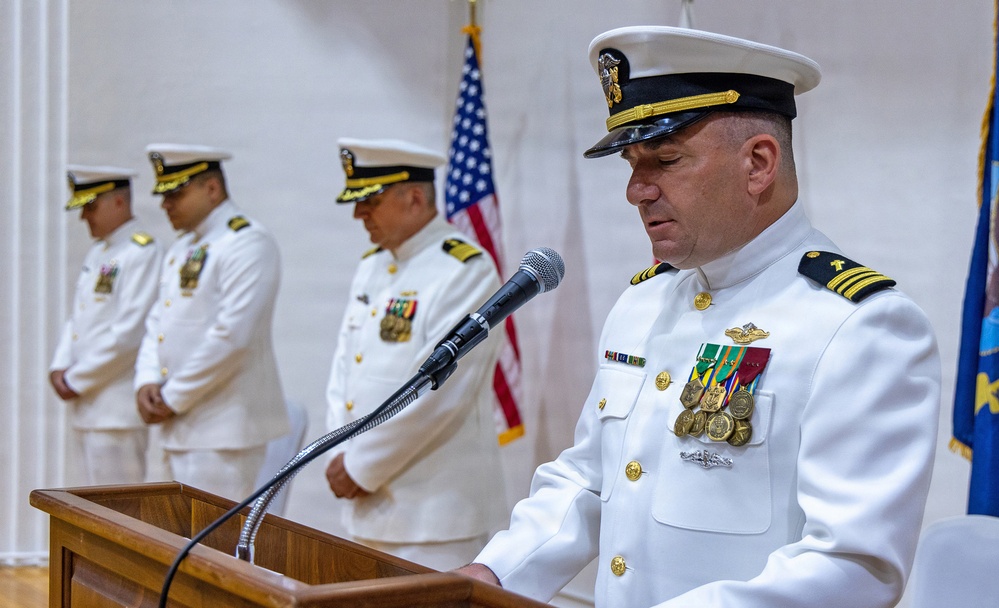Capt. Joshua A. Miller Relieves Capt. Torrin W. Velazquez as USNMRTC Yokosuka Commanding Officer