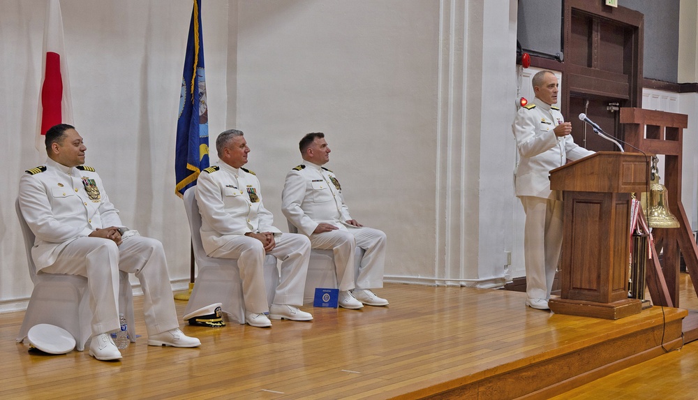Capt. Joshua A. Miller Relieves Capt. Torrin W. Velazquez as USNMRTC Yokosuka Commanding Officer