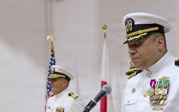 Capt. Joshua A. Miller Relieves Capt. Torrin W. Velazquez as USNMRTC Yokosuka Commanding Officer
