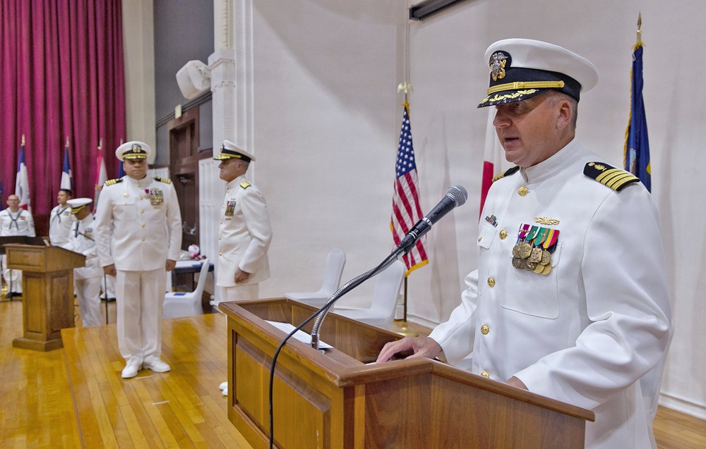 Capt. Joshua A. Miller Relieves Capt. Torrin W. Velazquez as USNMRTC Yokosuka Commanding Officer