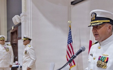 Capt. Joshua A. Miller Relieves Capt. Torrin W. Velazquez as USNMRTC Yokosuka Commanding Officer
